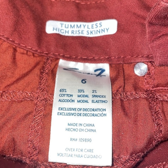 Seven7 Tummyless High Rise Skinny Jeans.  Size 6 - Picture 2 of 9